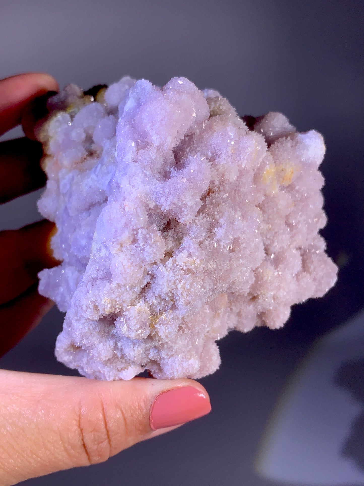 Large Lavender Flower-Shaped Selenite Cluster | Natural Gypsum Crystal