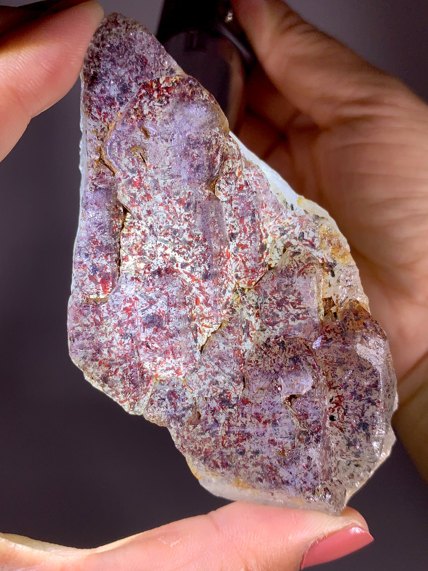 Rare Super Seven “Venom” Quartz Mineral Specimen from Madagascar | Collector’s Grade Crystal