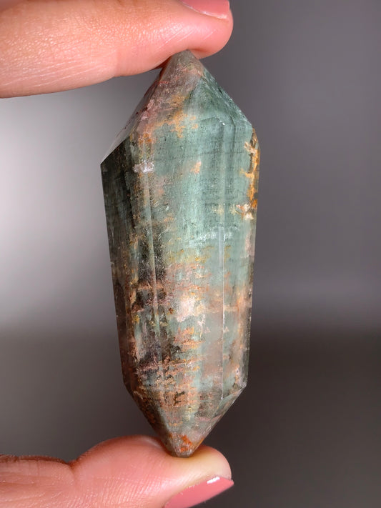 Garden Quartz Double-Terminated Cut and Polished Point from Brazil