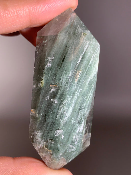 Garden Quartz Double-Terminated Cut and Polished Point from Brazil