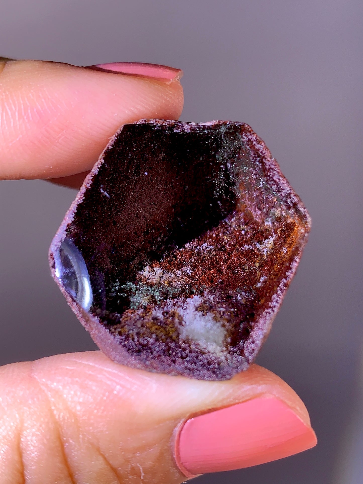 High-Grade Four Season Garden Quartz Kaleidoscope Semi-Polished Specimen from Brazil