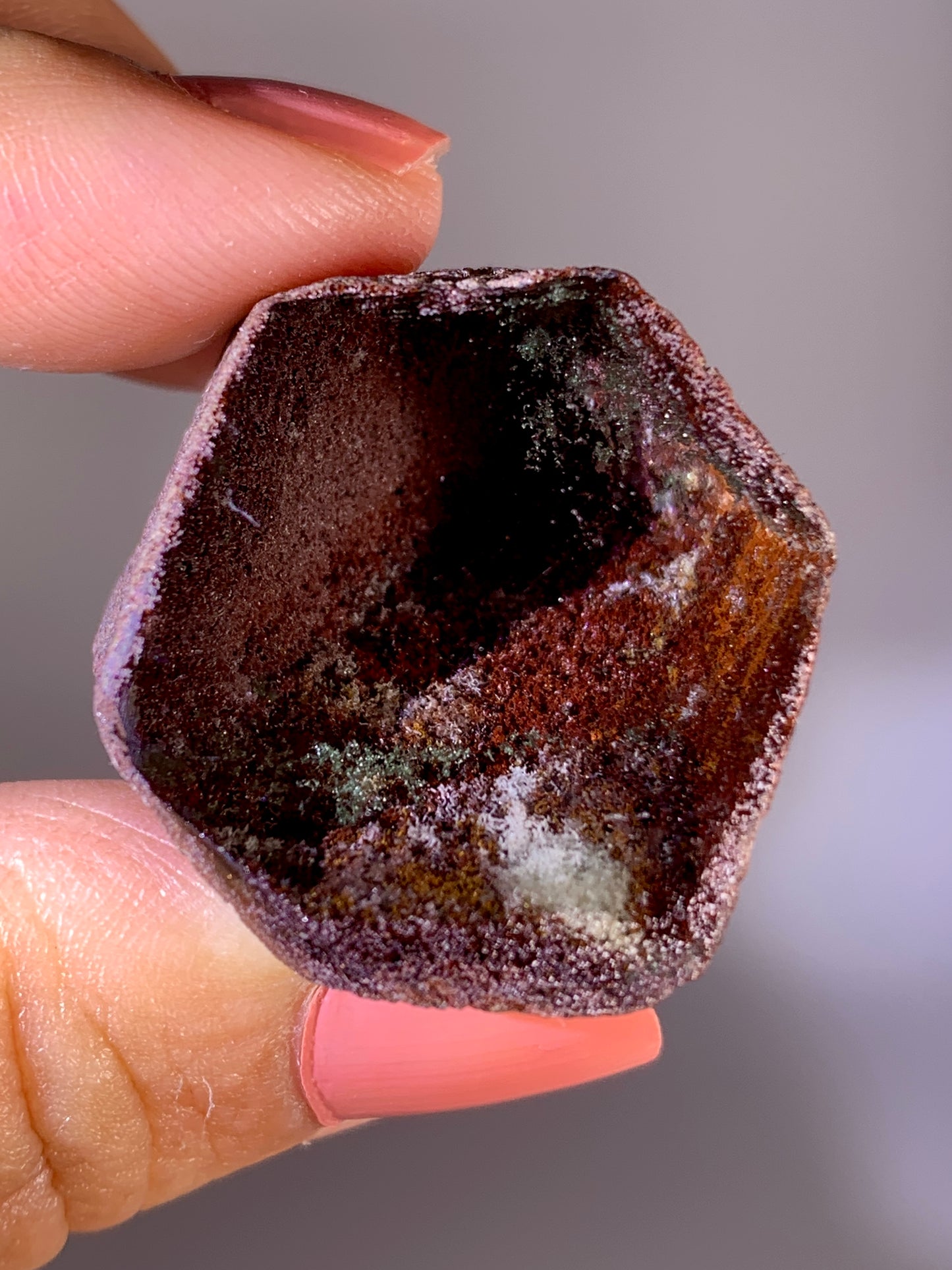High-Grade Four Season Garden Quartz Kaleidoscope Semi-Polished Specimen from Brazil