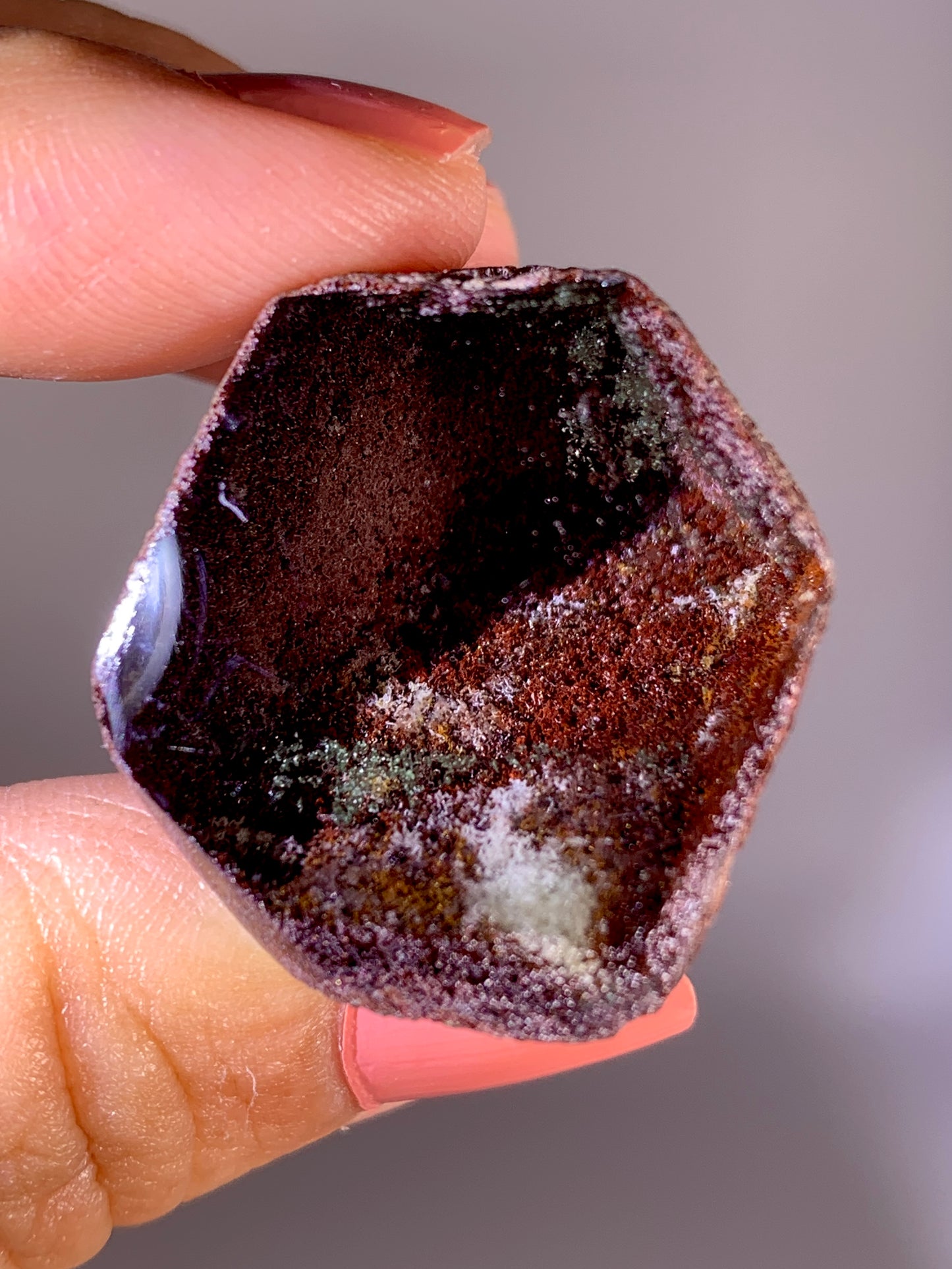 High-Grade Four Season Garden Quartz Kaleidoscope Semi-Polished Specimen from Brazil