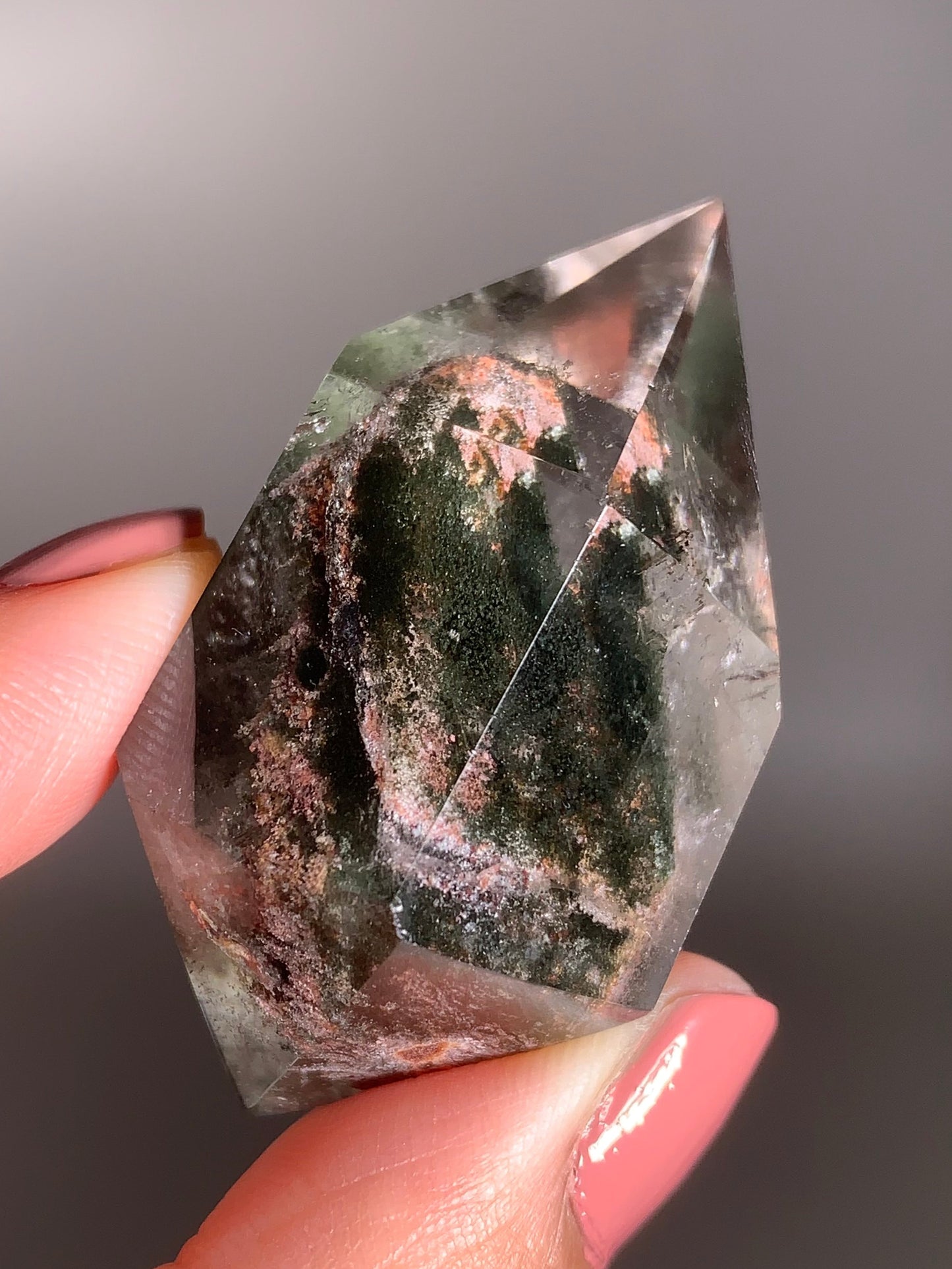 Garden Quartz Double-Terminated Cut and Polished Point from Brazil