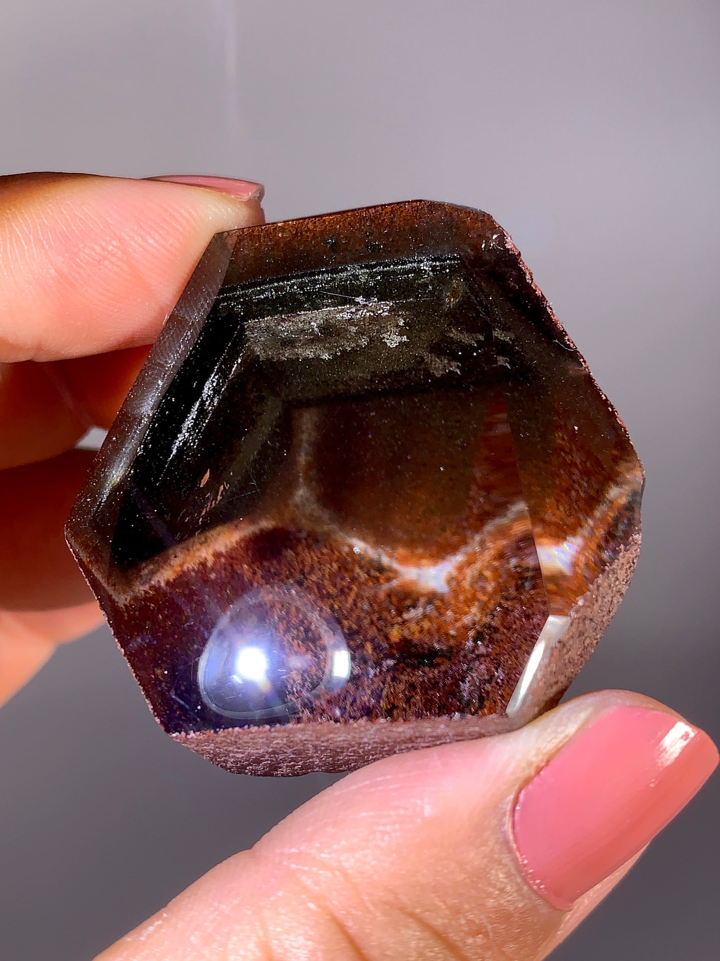 High-Grade Four Season Garden Quartz Kaleidoscope Semi-Polished Specimen from Brazil