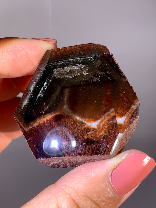 High-Grade Four Season Garden Quartz Kaleidoscope Semi-Polished Specimen from Brazil