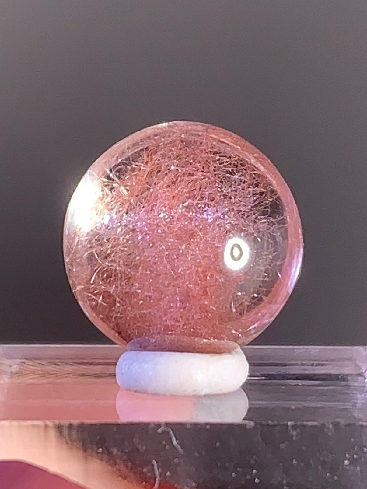 Top Quality Pink Amphibole Quartz Cabochon – Rare Collector’s Gem from Brazil