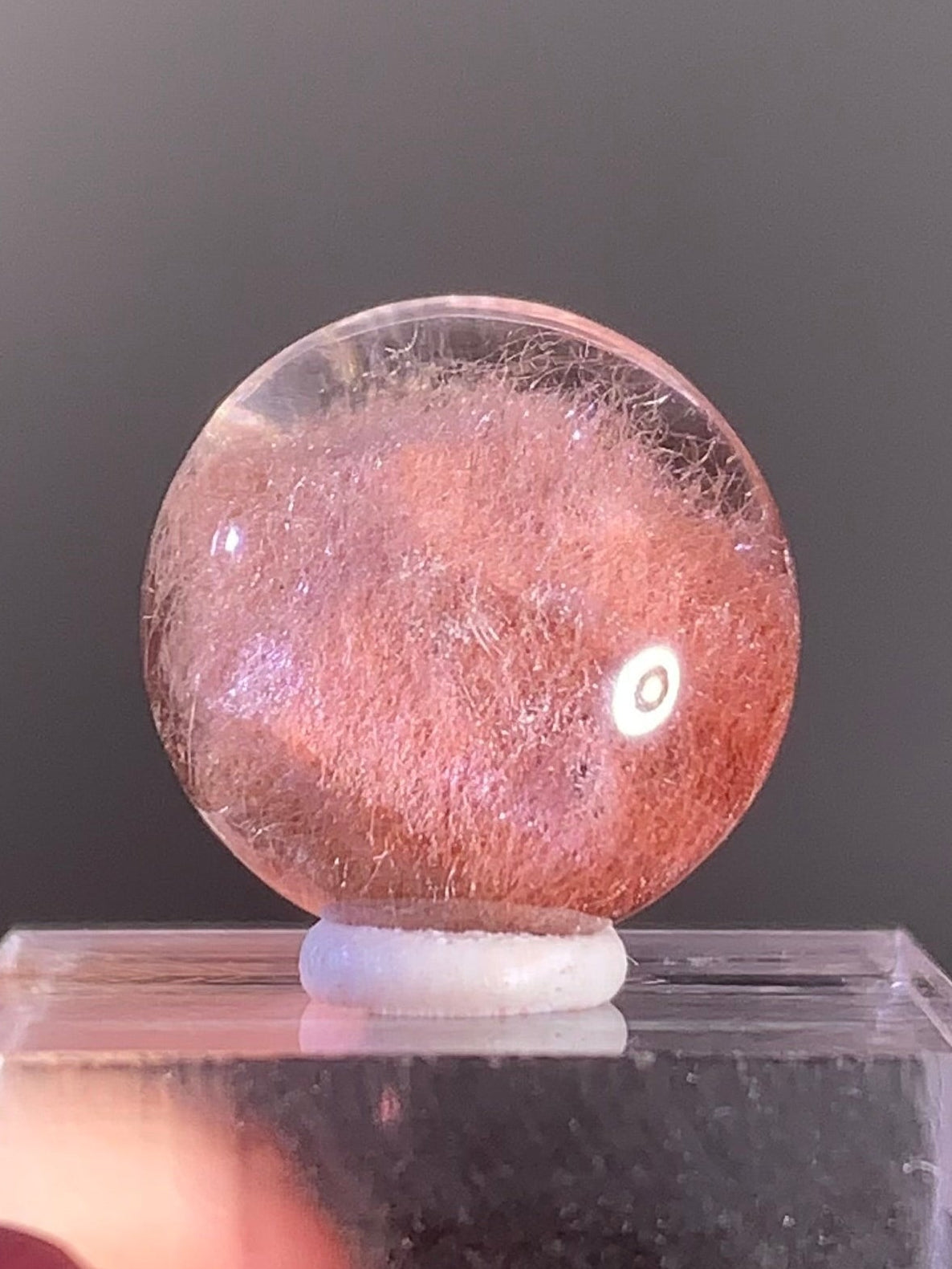 Top Quality Pink Amphibole Quartz Cabochon – Rare Collector’s Gem from Brazil