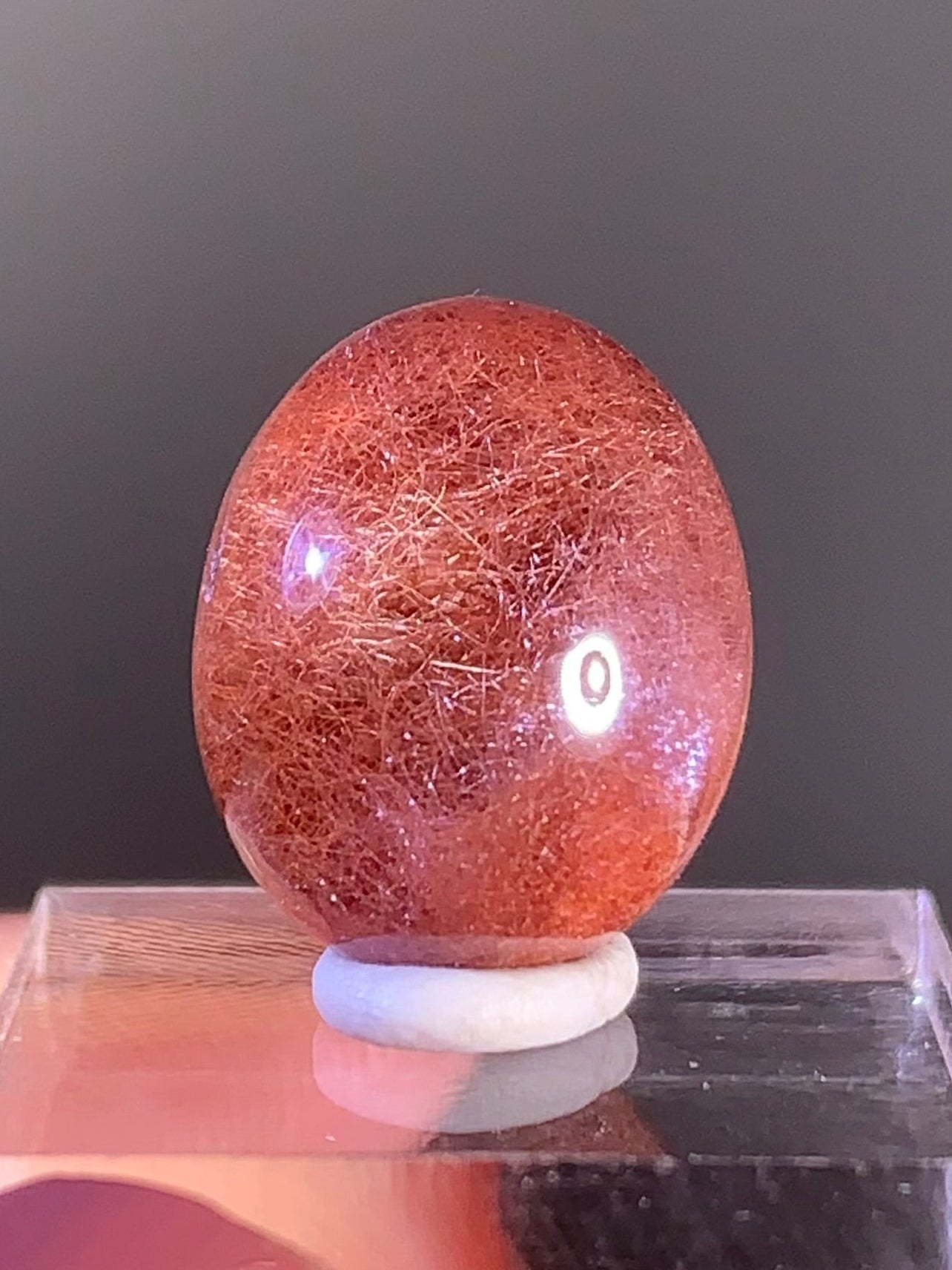 Top Quality Pink Amphibole Quartz Cabochon – Rare Collector’s Gem from Brazil