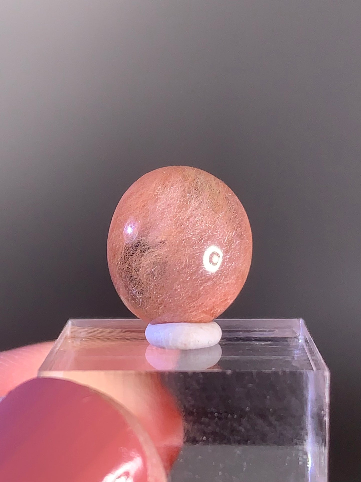 Top Quality Pink Amphibole Quartz Cabochon – Rare Collector’s Gem from Brazil