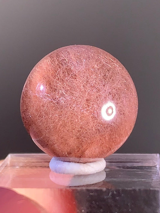 Top Quality Pink Amphibole Quartz Cabochon – Rare Collector’s Gem from Brazil