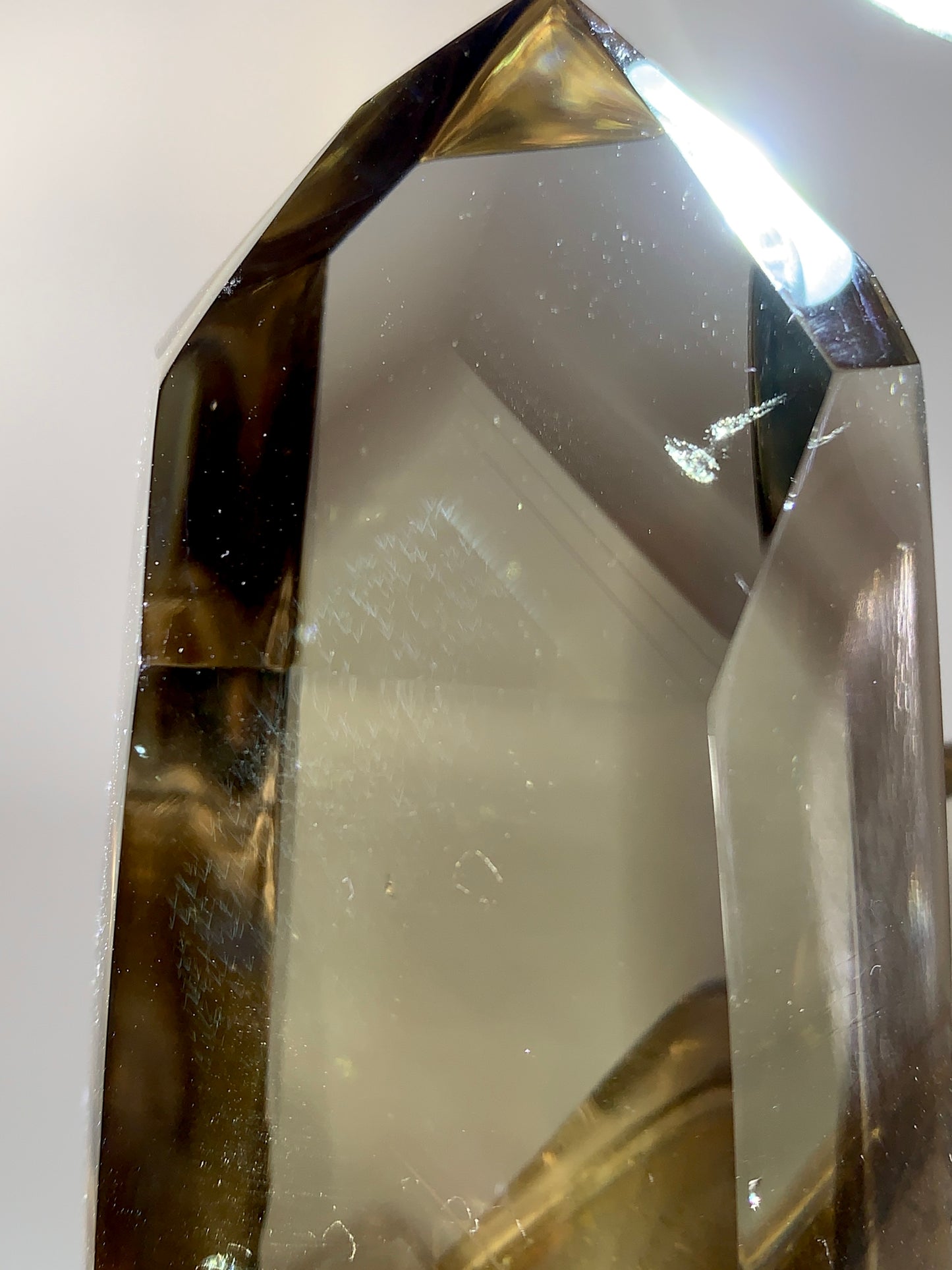 Rare Smoky Quartz Double Point Formation with Phantom & Blue Needle Inclusions from Brazil | Collector’s Specimen