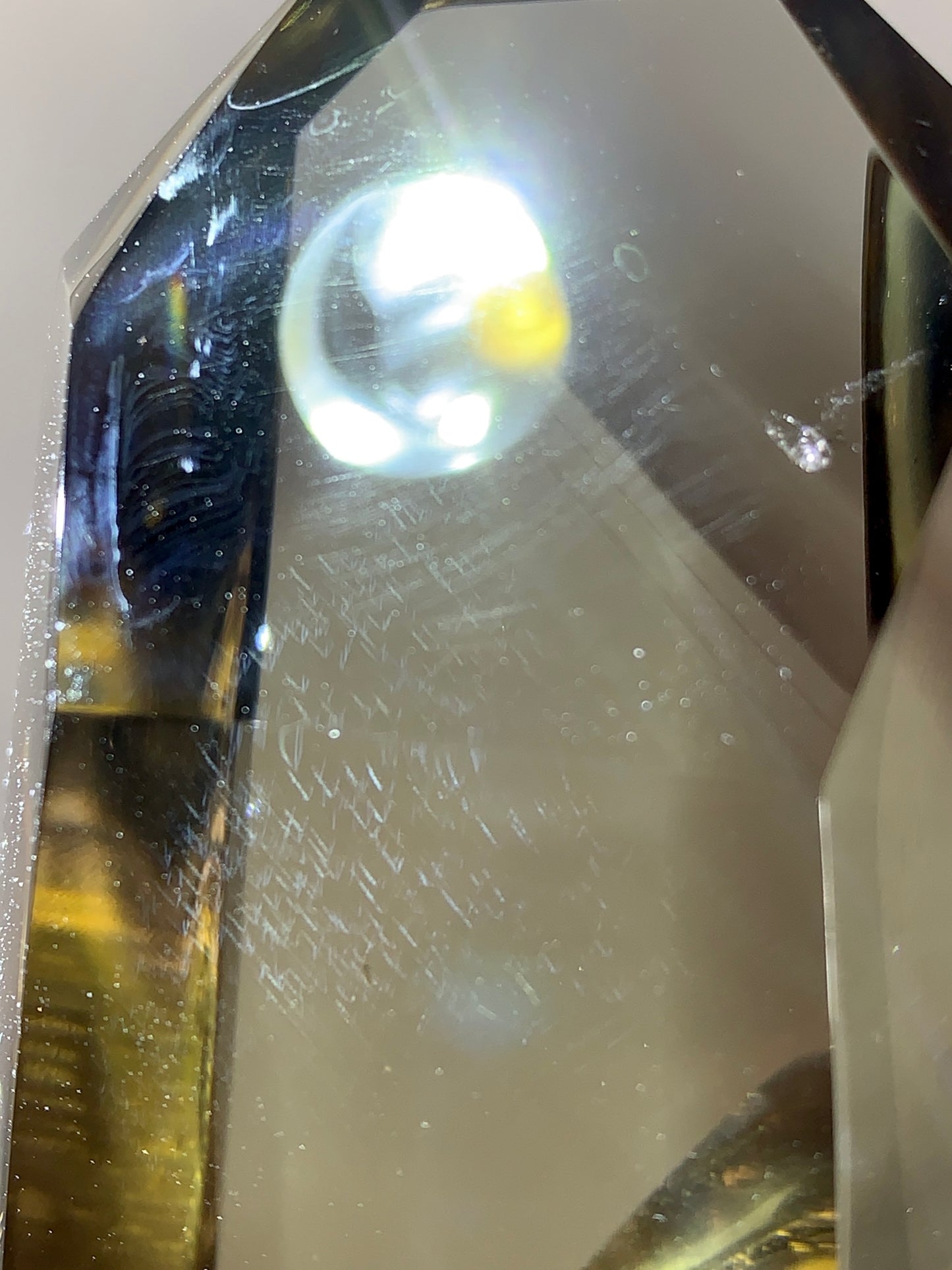 Rare Smoky Quartz Double Point Formation with Phantom & Blue Needle Inclusions from Brazil | Collector’s Specimen