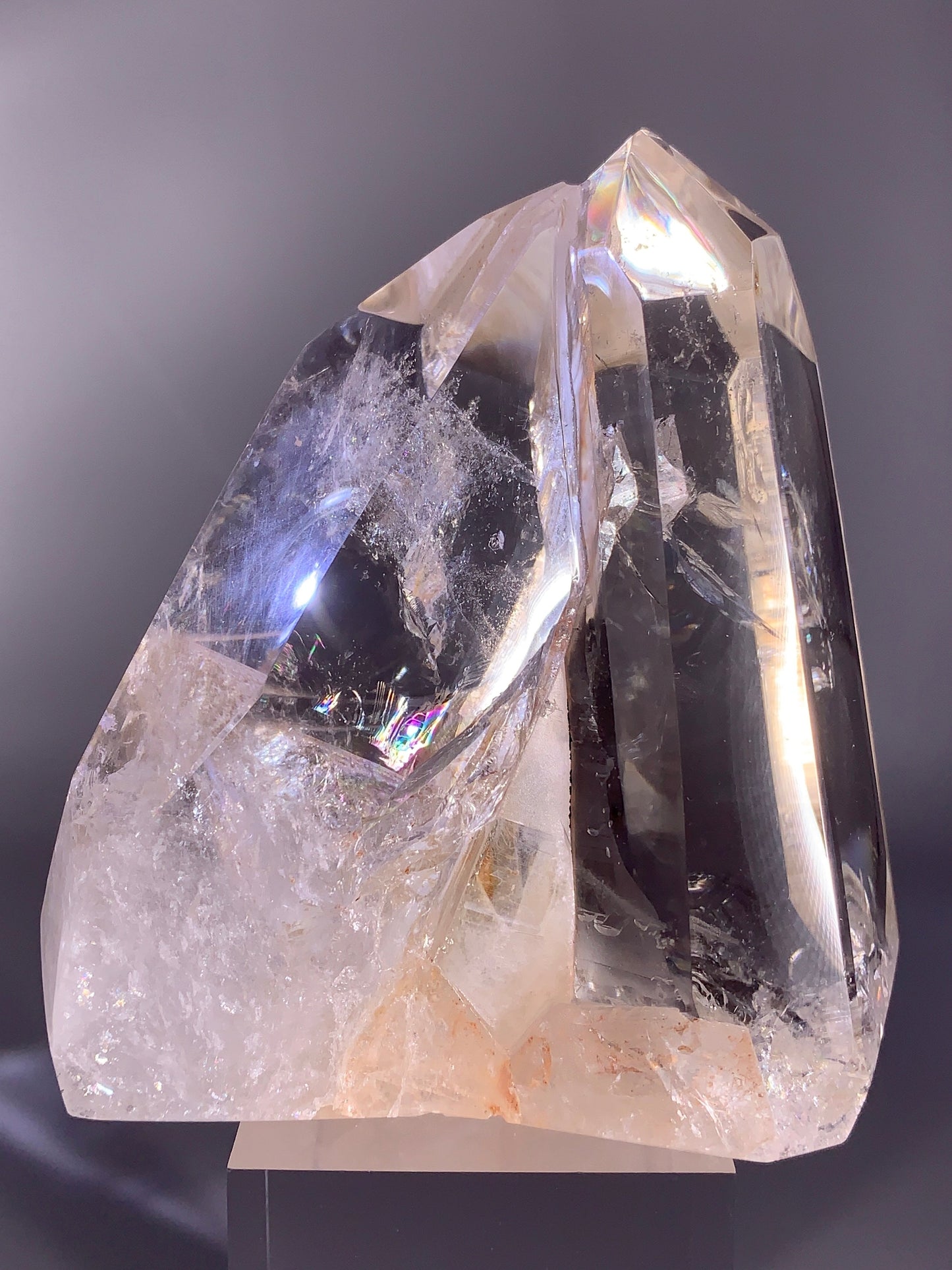 Rare Interpenetrant Clear Quartz Twin Point Formation from Brazil | Quartz-in-Quartz Collector Specimen