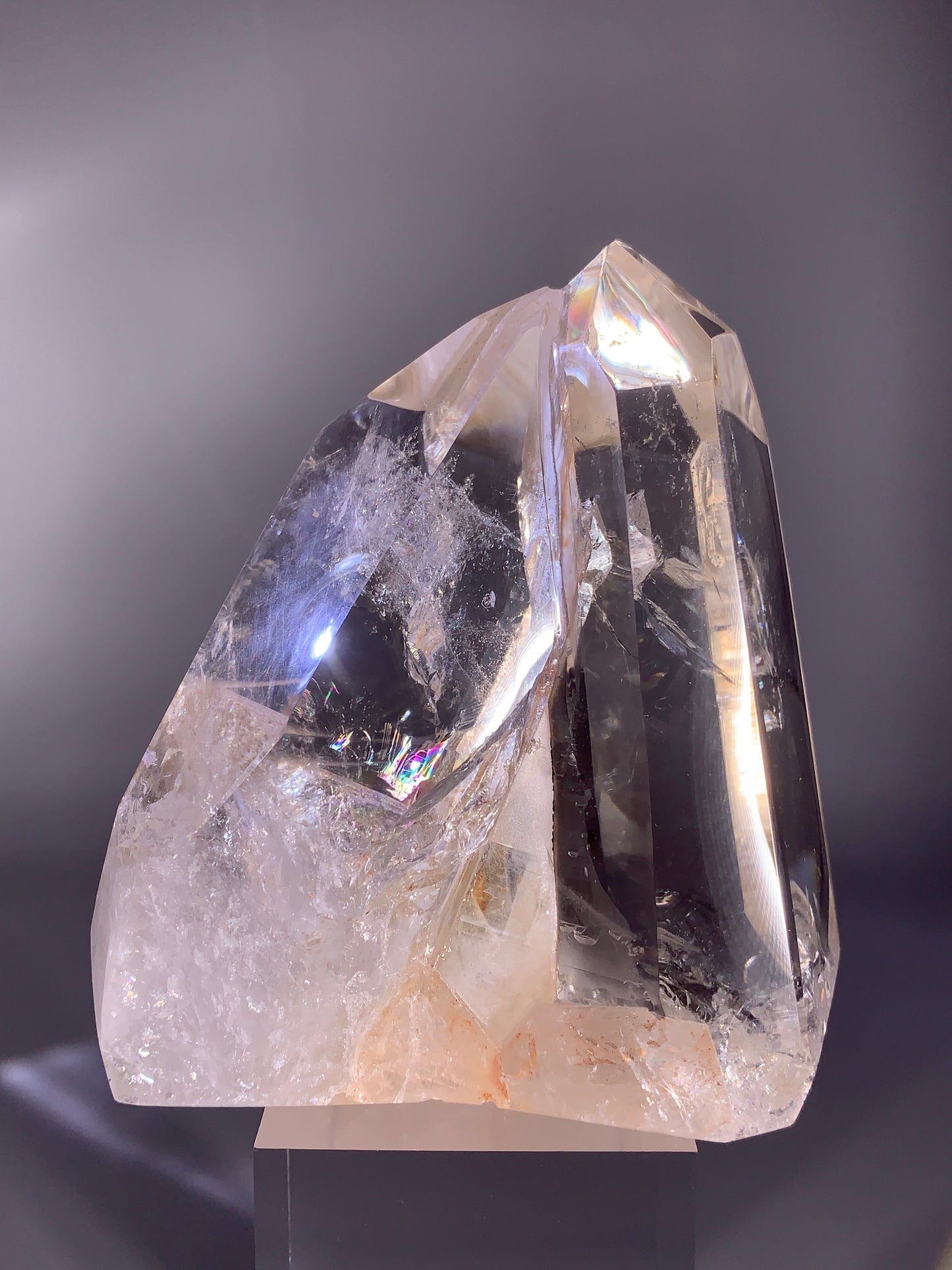 Rare Interpenetrant Clear Quartz Twin Point Formation from Brazil | Quartz-in-Quartz Collector Specimen