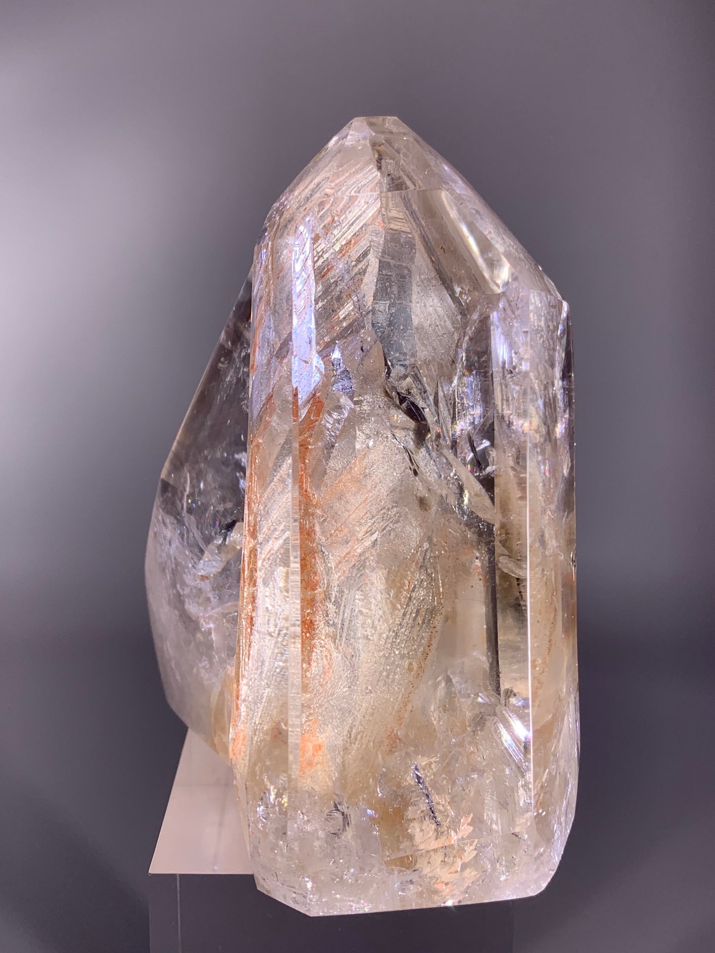 Rare Interpenetrant Clear Quartz Twin Point Formation from Brazil | Quartz-in-Quartz Collector Specimen