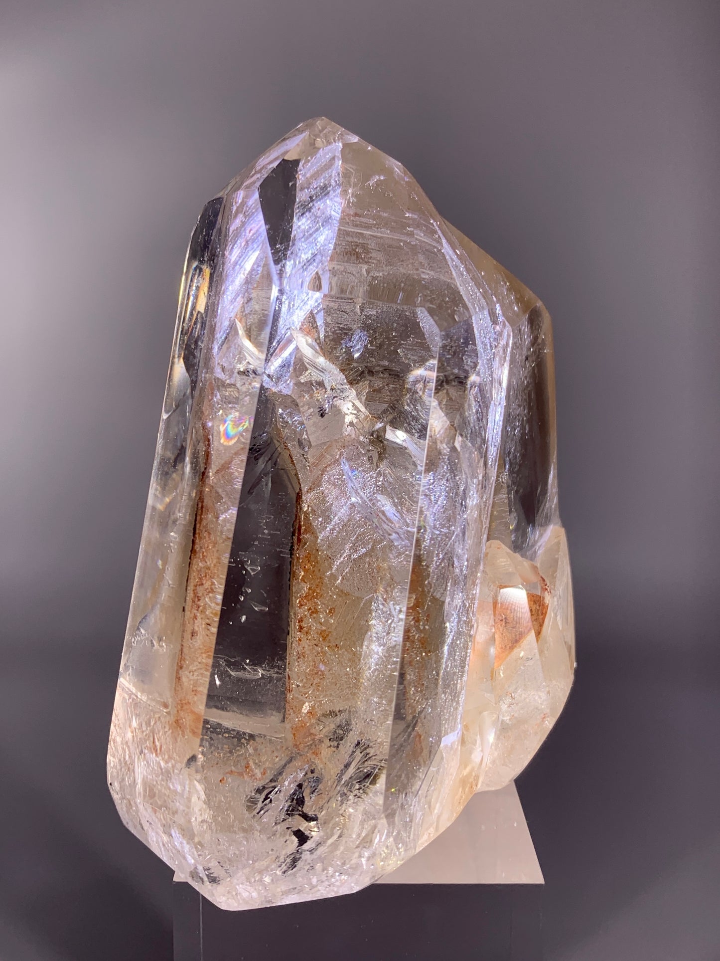 Rare Interpenetrant Clear Quartz Twin Point Formation from Brazil | Quartz-in-Quartz Collector Specimen