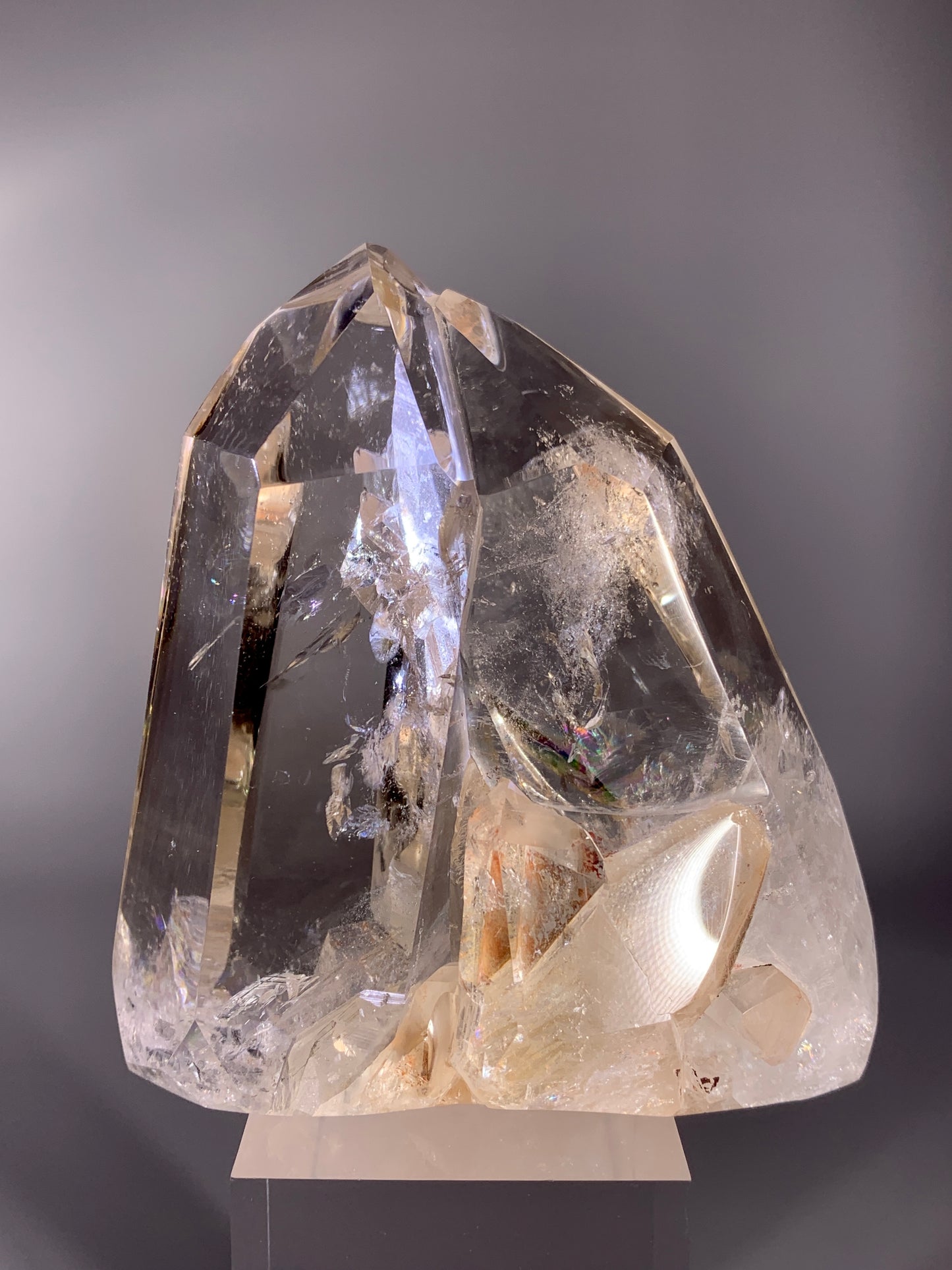 Rare Interpenetrant Clear Quartz Twin Point Formation from Brazil | Quartz-in-Quartz Collector Specimen