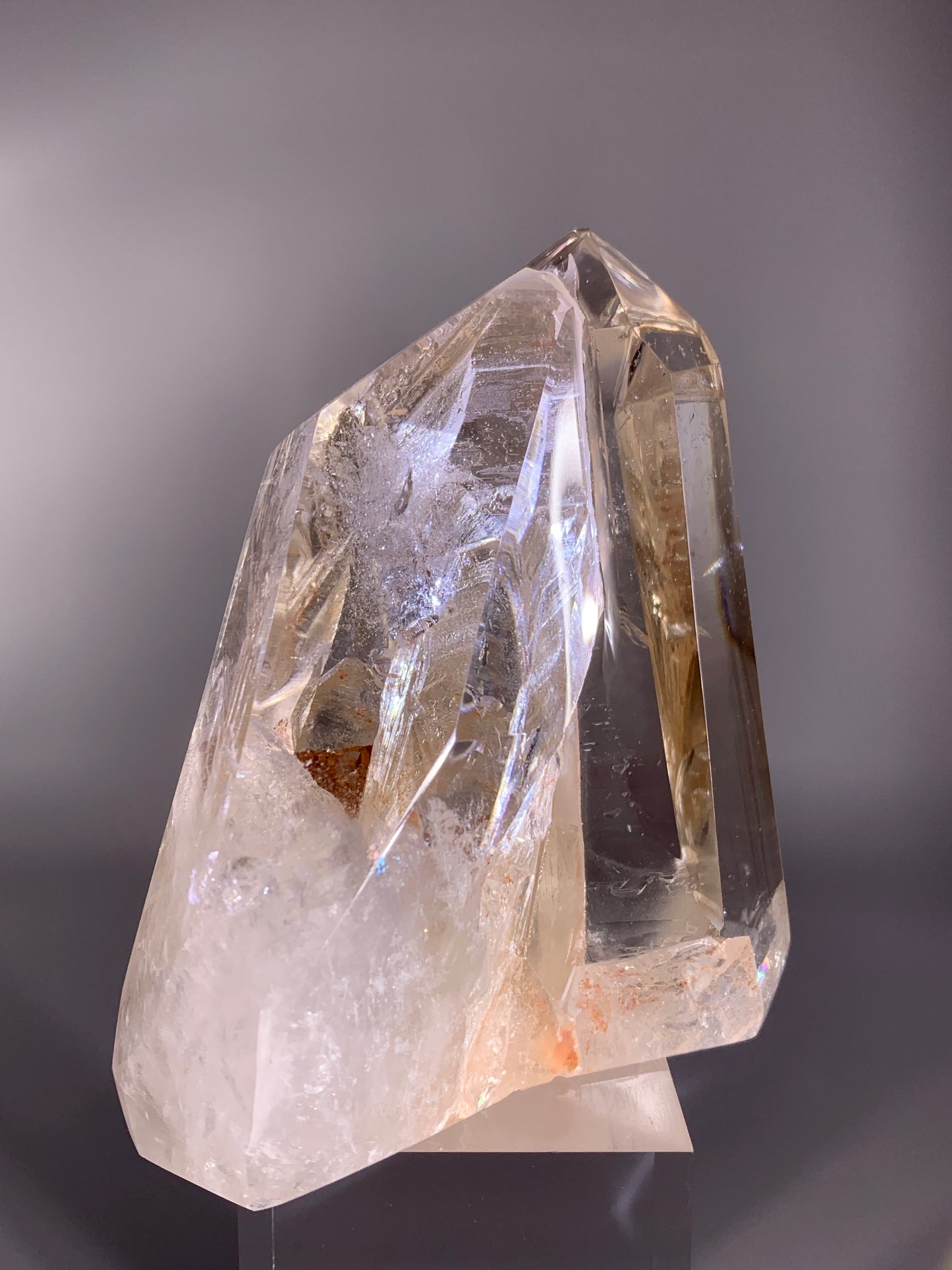 Rare Interpenetrant Clear Quartz Twin Point Formation from Brazil | Quartz-in-Quartz Collector Specimen