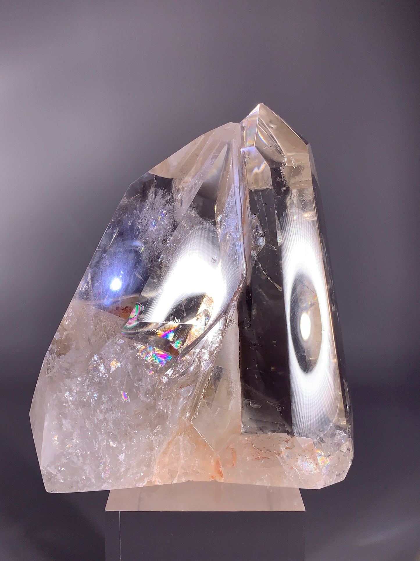 Rare Interpenetrant Clear Quartz Twin Point Formation from Brazil | Quartz-in-Quartz Collector Specimen