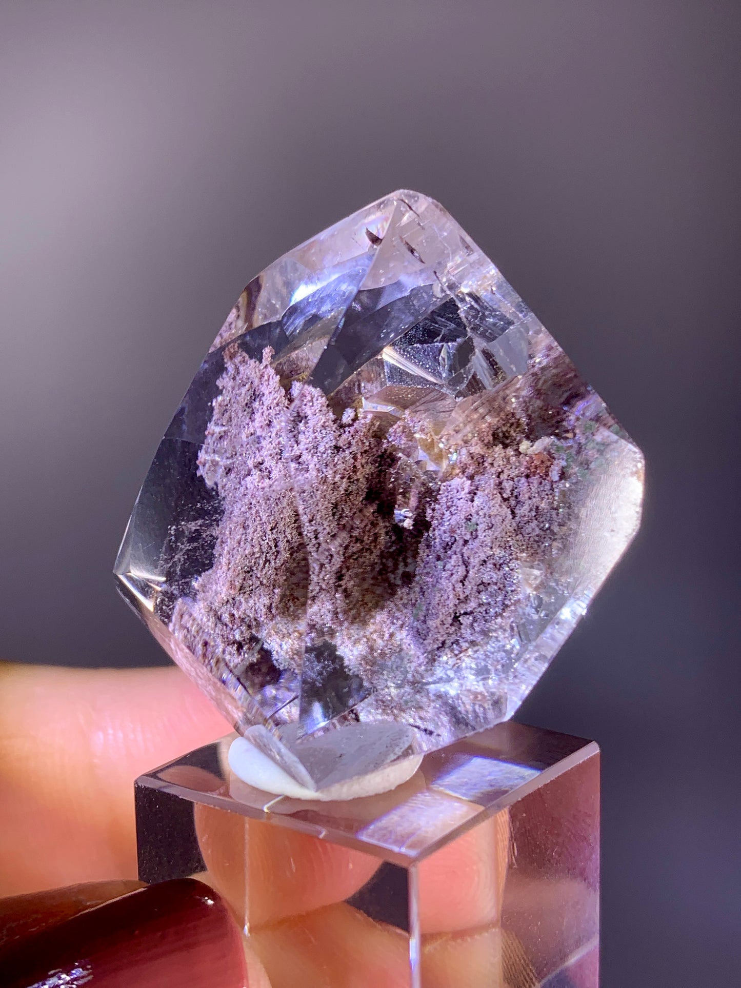 High-Grade Light Purple Garden Quartz Freeform with Penetrating Quartz-in-Quartz from Brazil