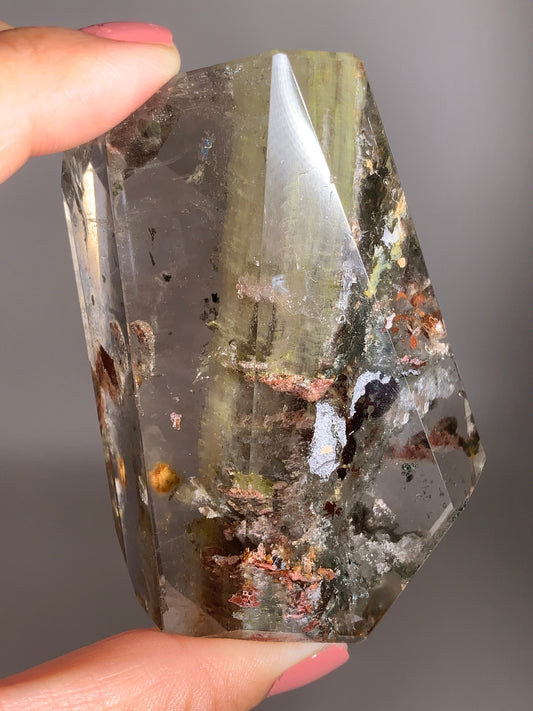 Four Season Garden Quartz Tower from Zambia – Rare Collector’s Crystal