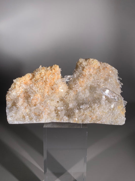 Golden Nirvana Quartz Cluster from the Himalayas – Rare Collector’s Crystal