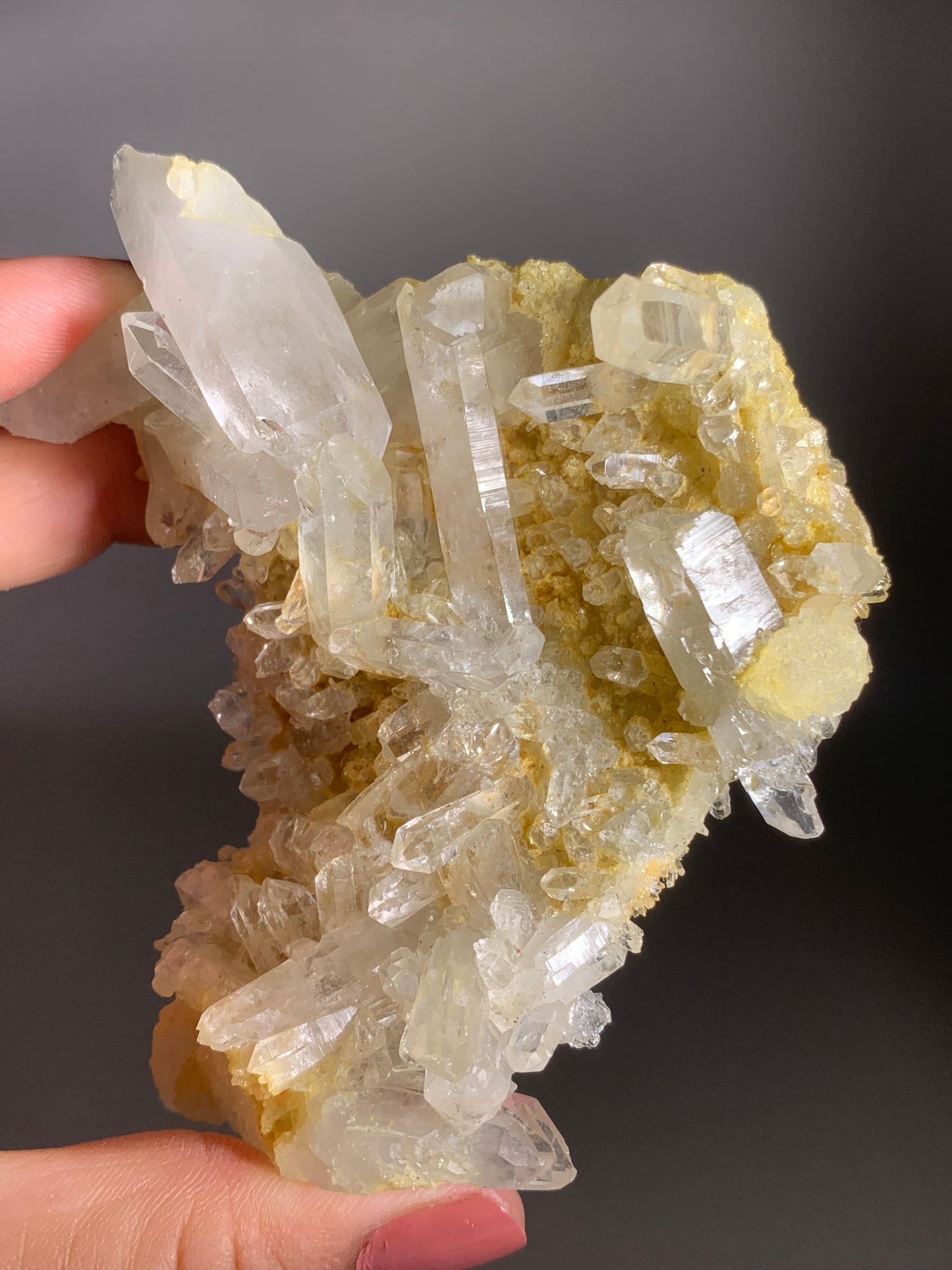 Golden Nirvana Quartz Cluster from the Himalayas – Rare Collector’s Crystal