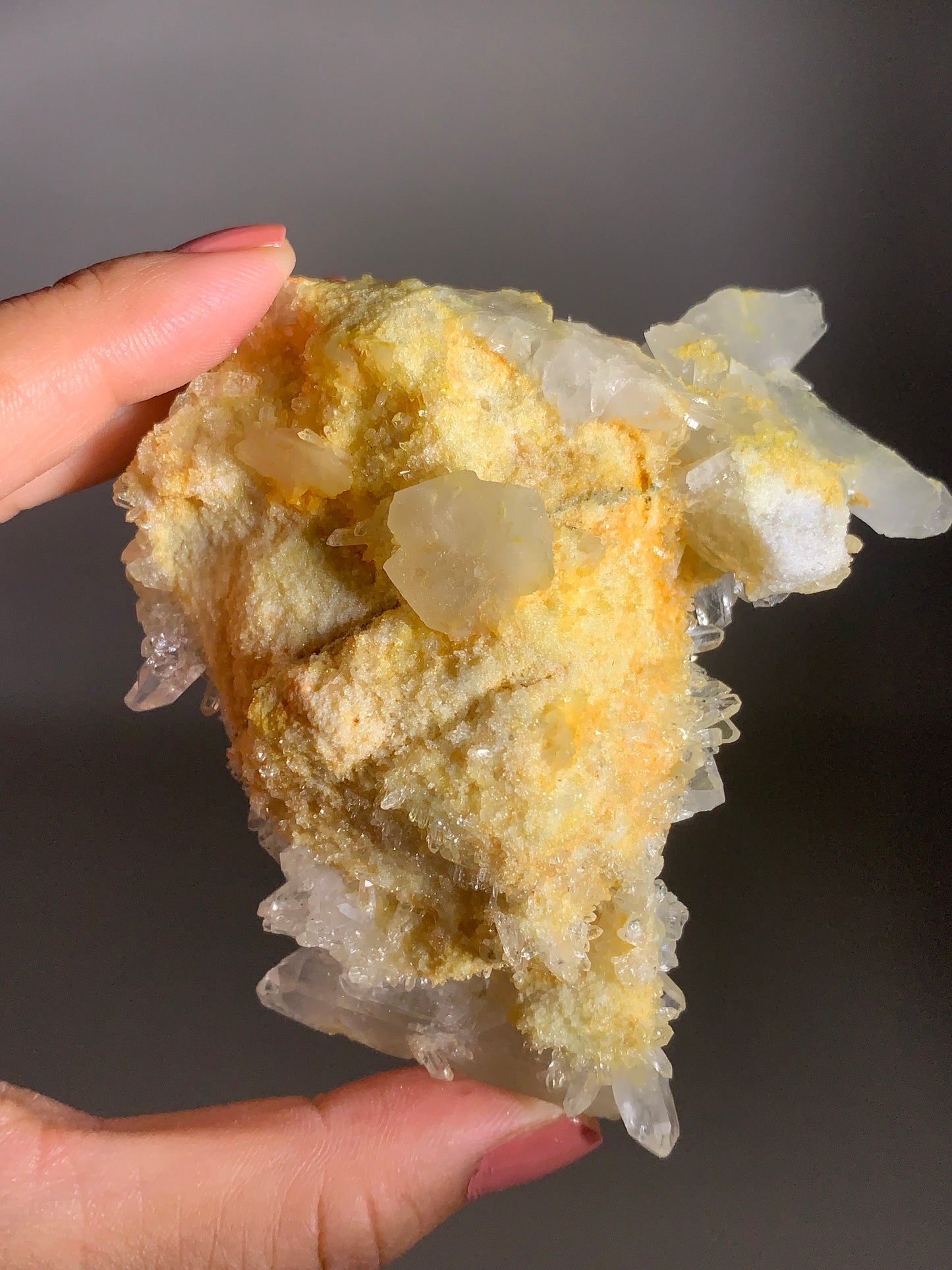 Golden Nirvana Quartz Cluster from the Himalayas – Rare Collector’s Crystal