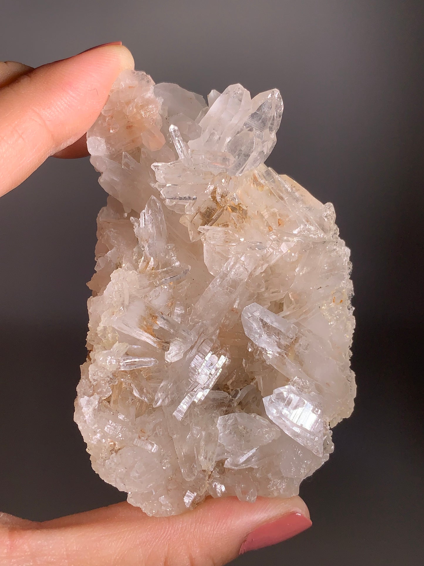 Golden Nirvana Quartz Cluster from the Himalayas – Rare Collector’s Crystal