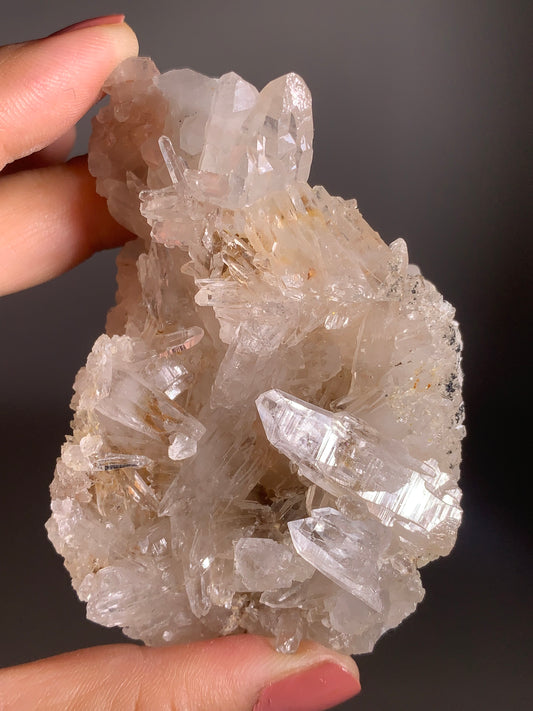 Golden Nirvana Quartz Cluster from the Himalayas – Rare Collector’s Crystal