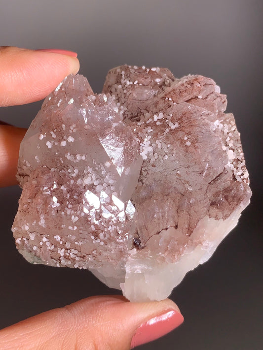 Rare Pink Apophyllite Specimen from the Himalayas – Collector’s Crystal