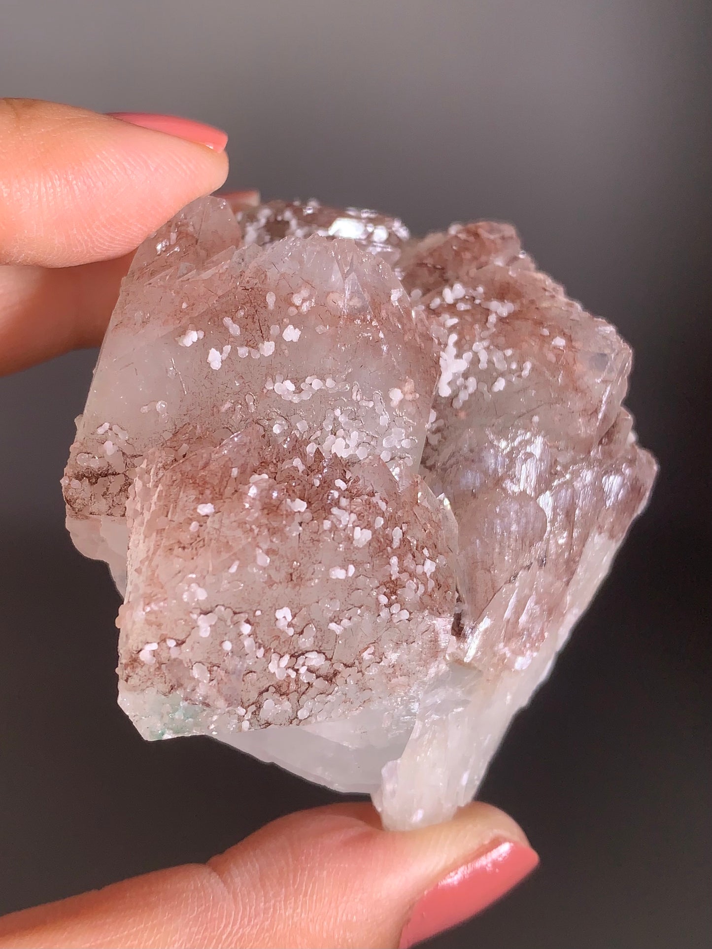 Rare Pink Apophyllite Specimen from the Himalayas – Collector’s Crystal