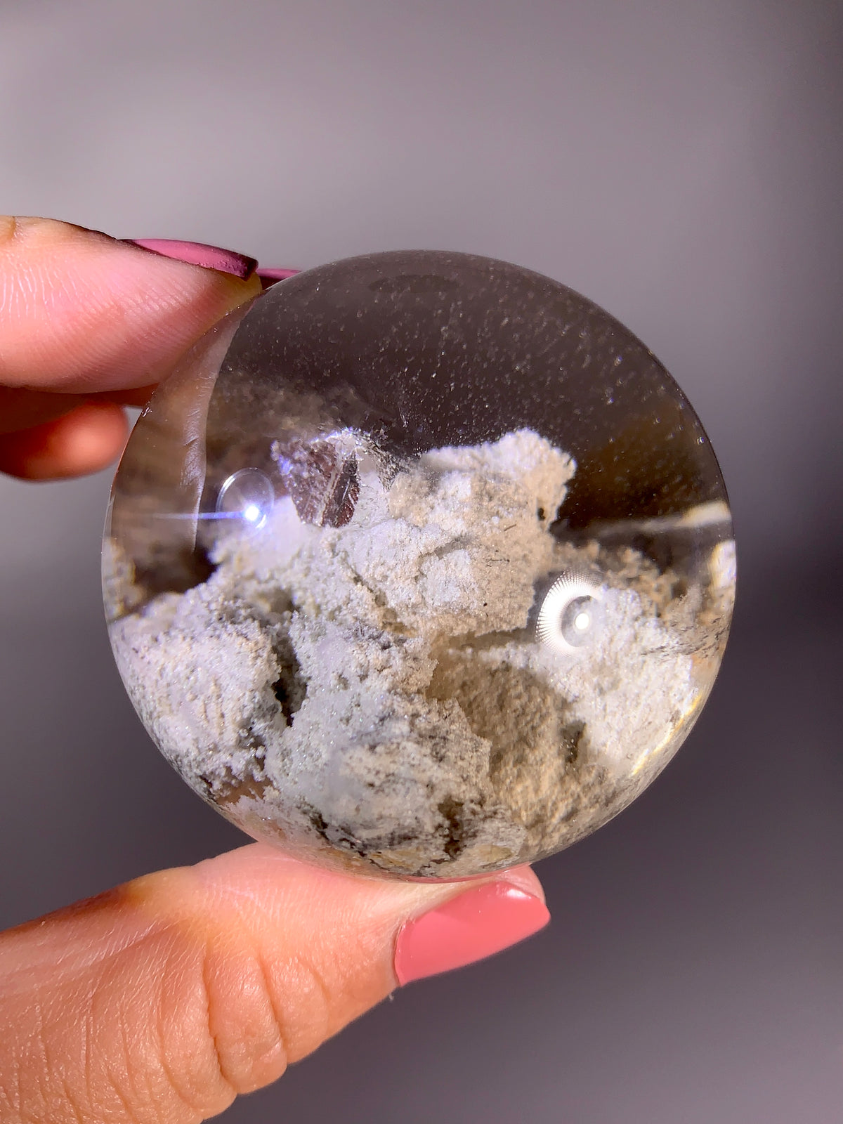 Collector’s Grade Large Rare Cream Garden Quartz with Quartz-in-Quartz & Natural Rainbow | Brazil