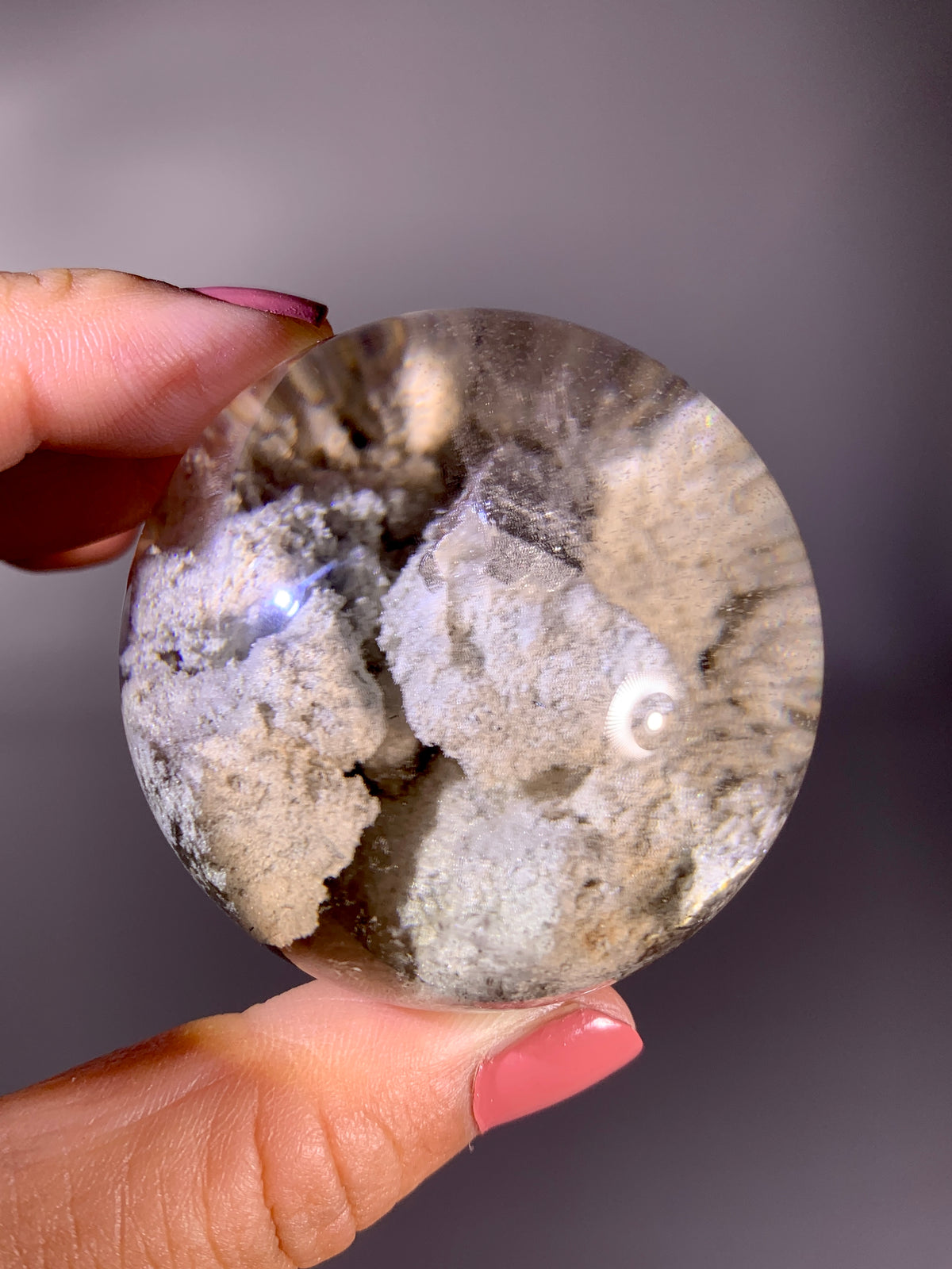 Collector’s Grade Large Rare Cream Garden Quartz with Quartz-in-Quartz & Natural Rainbow | Brazil
