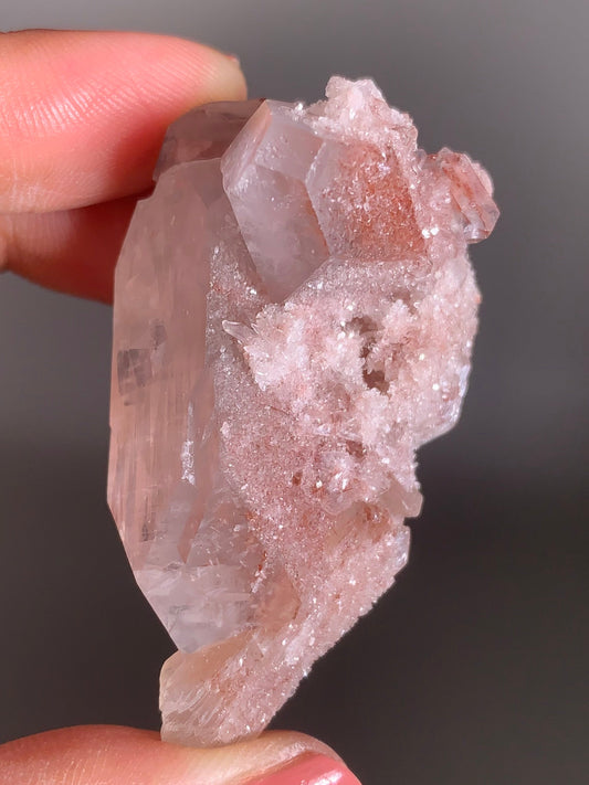 Rare Pink Apophyllite Specimen from the Himalayas – Collector’s Crystal