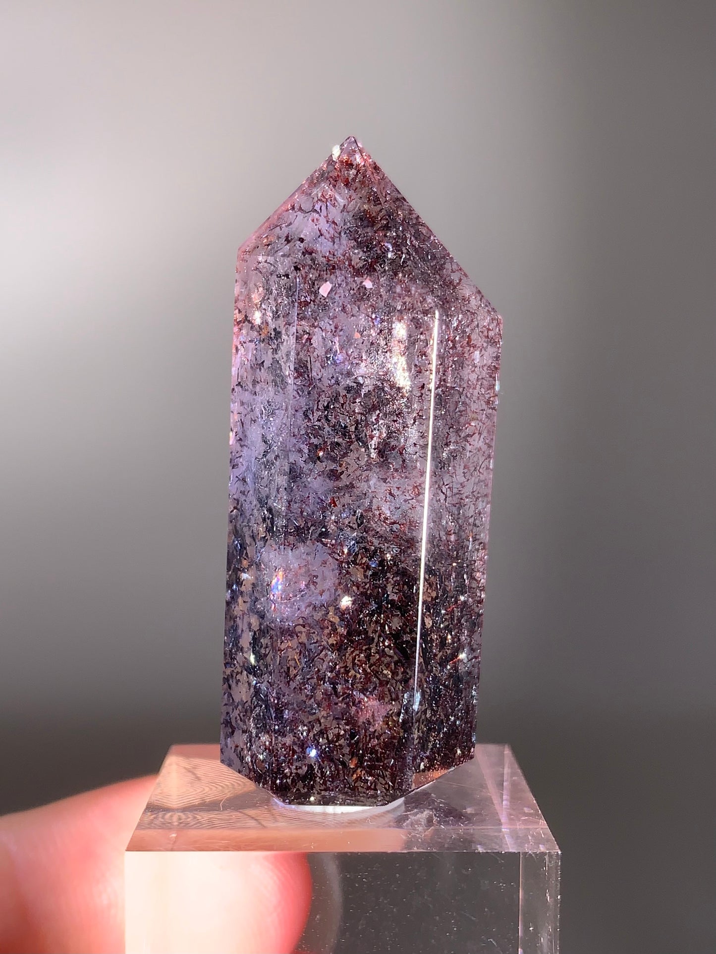 Extremely Rare Top-Grade Super Seven Polished Tower from Madagascar – Collector’s Crystal