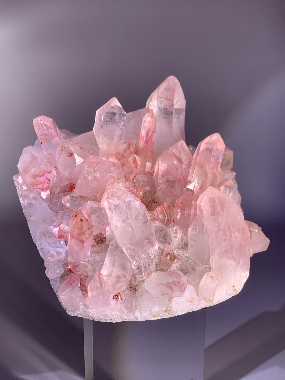 Large Pink Samadhi Himalayan Quartz Mineral Specimen | Rare Collector Crystal