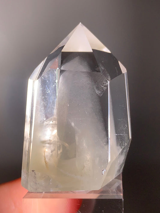 Rare Cream Phantom Polished Tower from Brazil – Collector’s Crystal