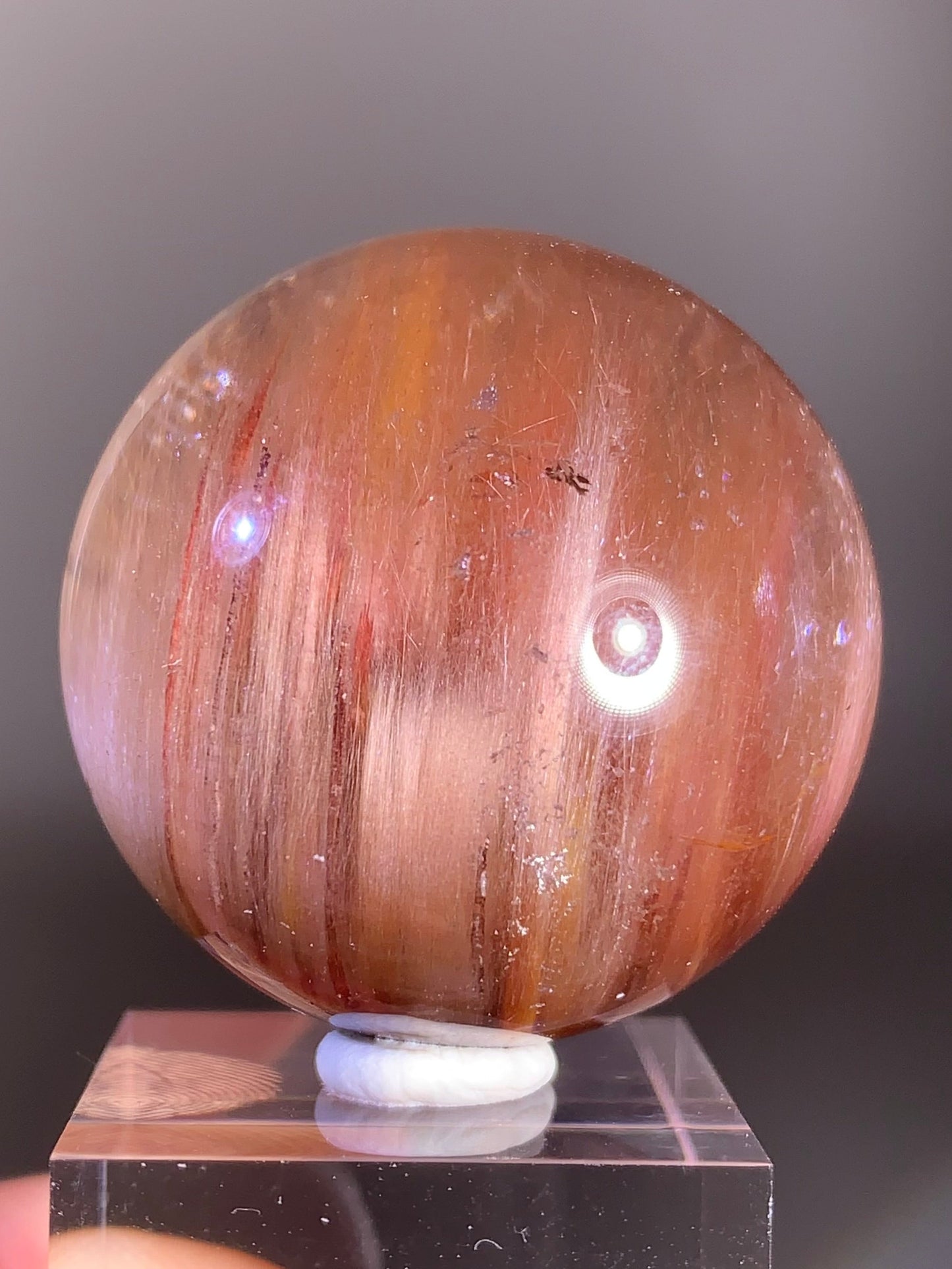 Pink Amphibole Sphere – Rare Collector’s Crystal from Brazil