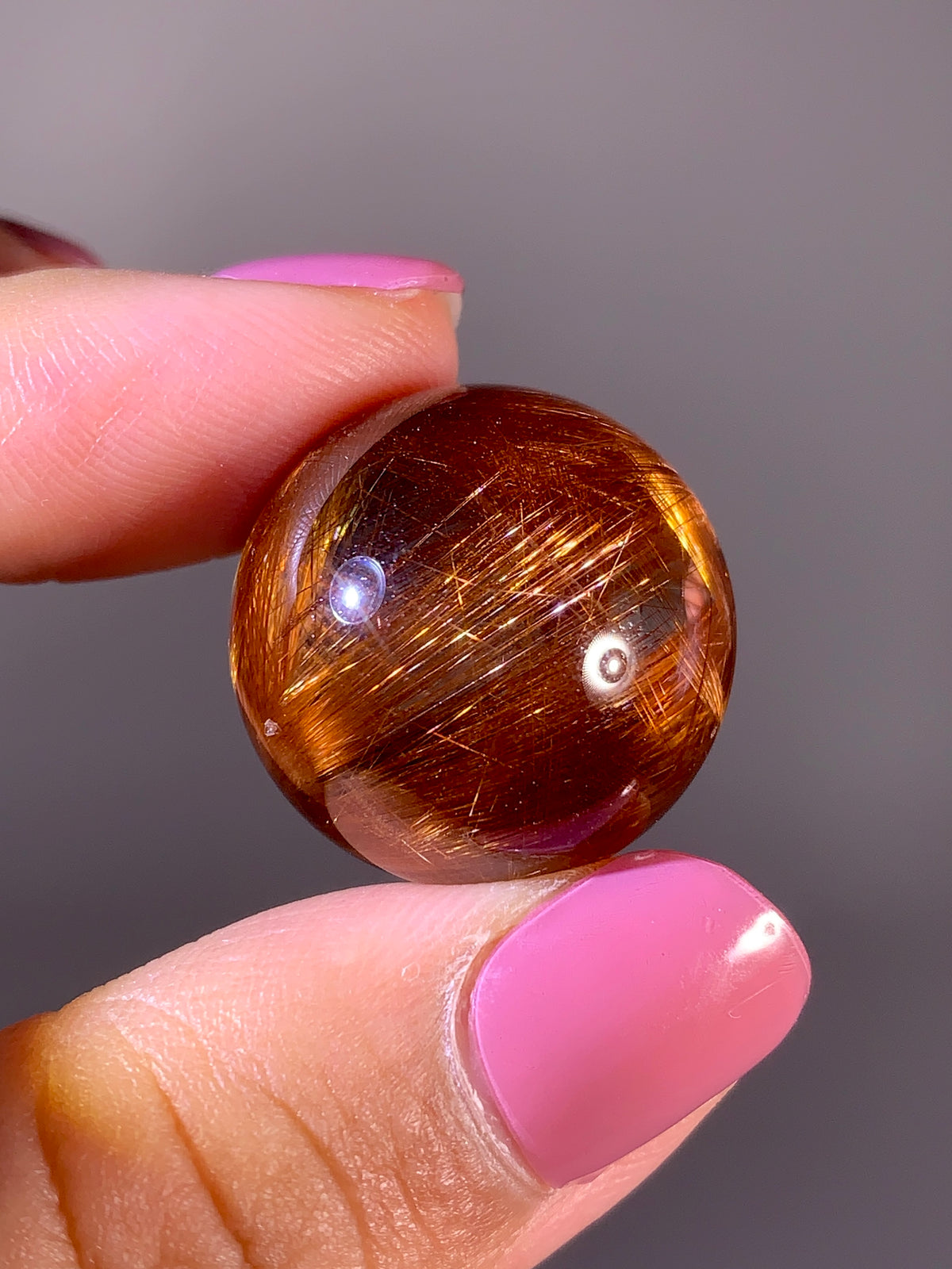 Collector’s Grade Shiny Copper Rutile Quartz Sphere | Brazil