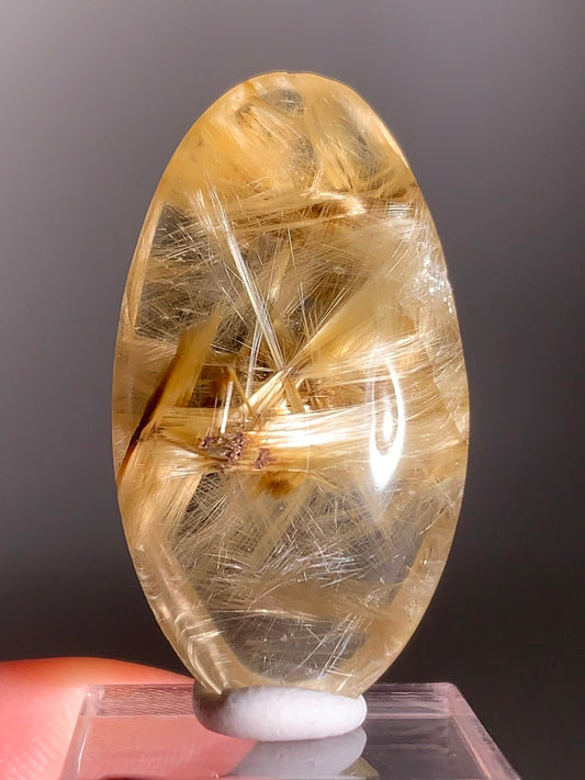 High-Quality Gold Rutile Cabochon | Rare Collector’s Crystal from Brazil