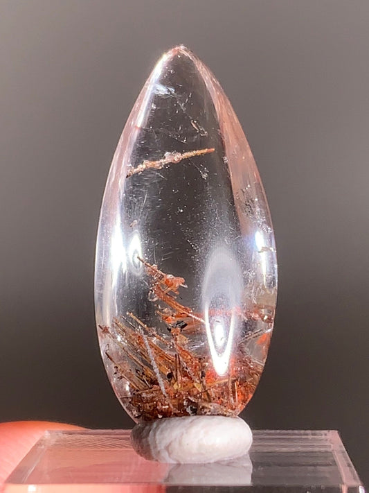 Rare Lattice Gold Rutile with Shiny Hematite, Mica & Garden Quartz Polished Freeform From Brazil