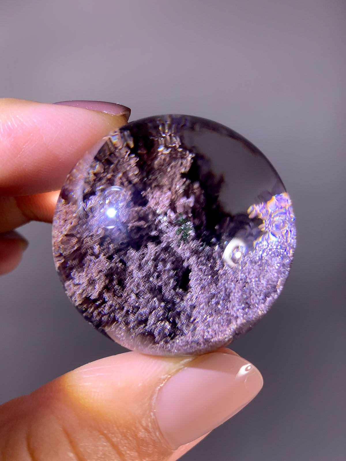 Collector’s Grade Sparkling Pink Garden Quartz Sphere | Brazil