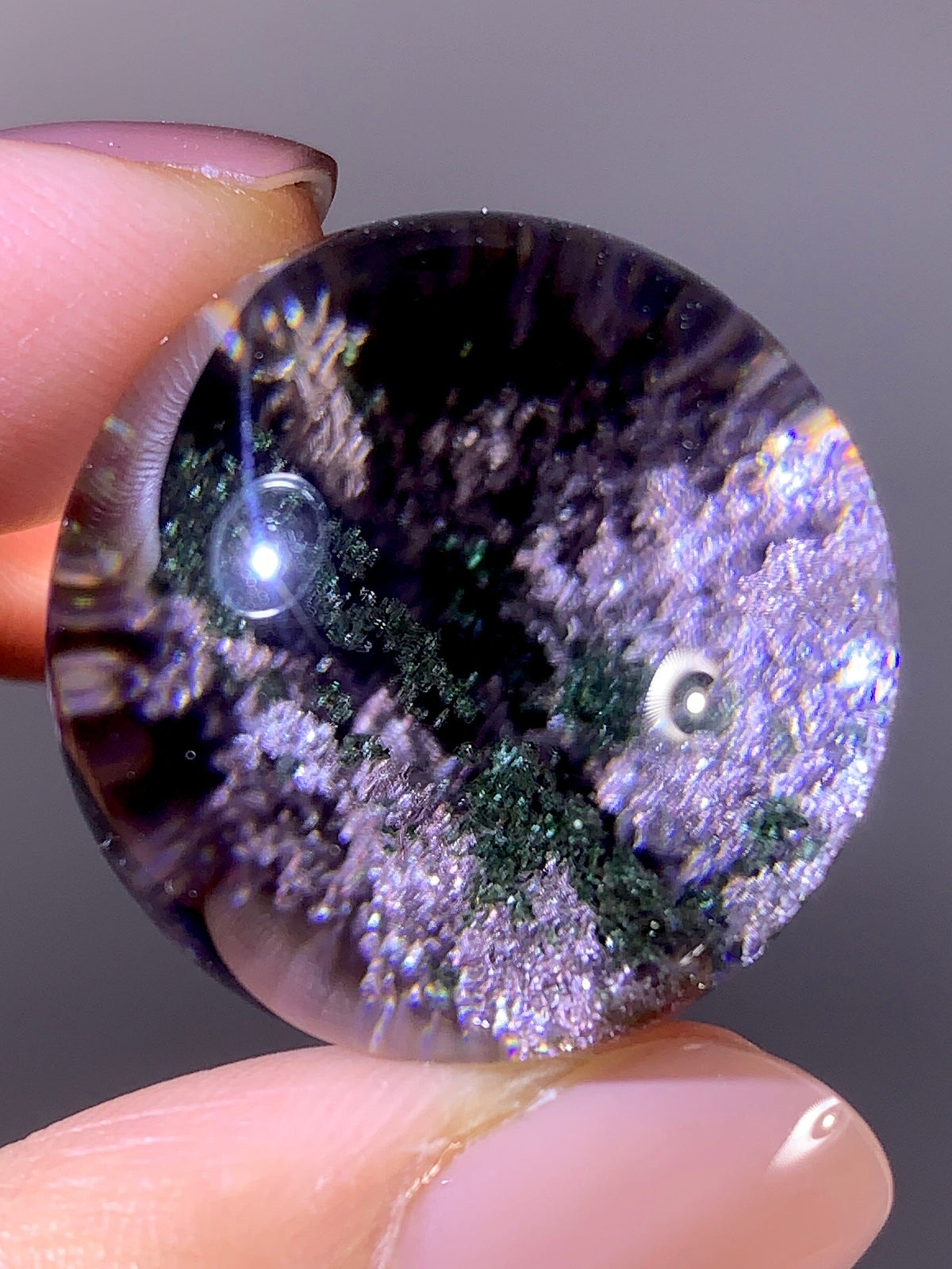 Collector’s Grade Sparkling Pink & Green Garden Quartz Sphere | Brazil