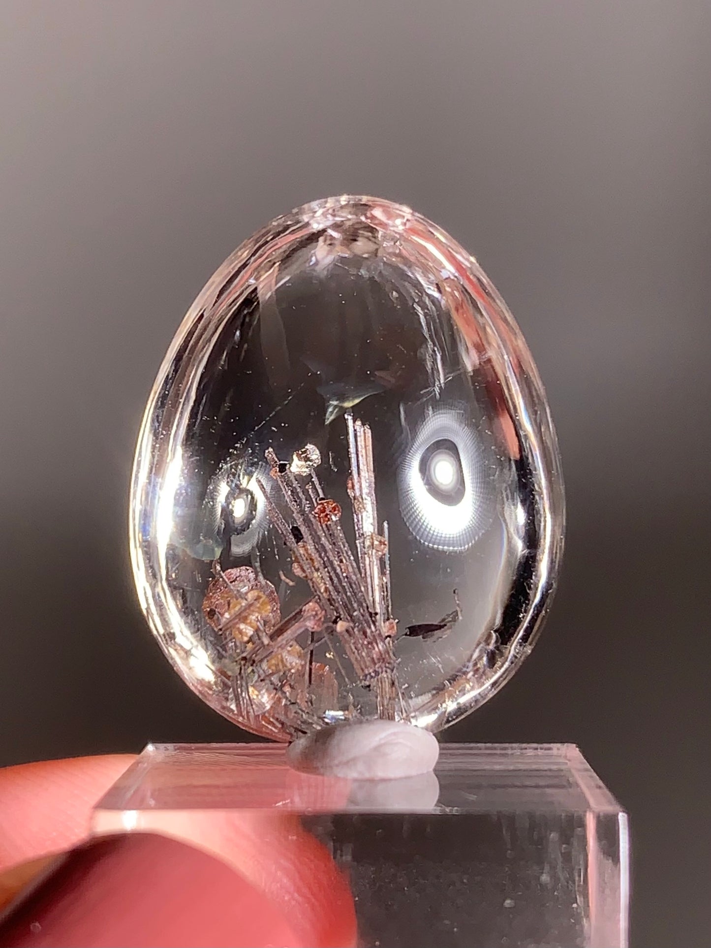 Rare Silver Rutile with Shiny Hematite, Mica & Garden Quartz — Polished Piece from Brazil