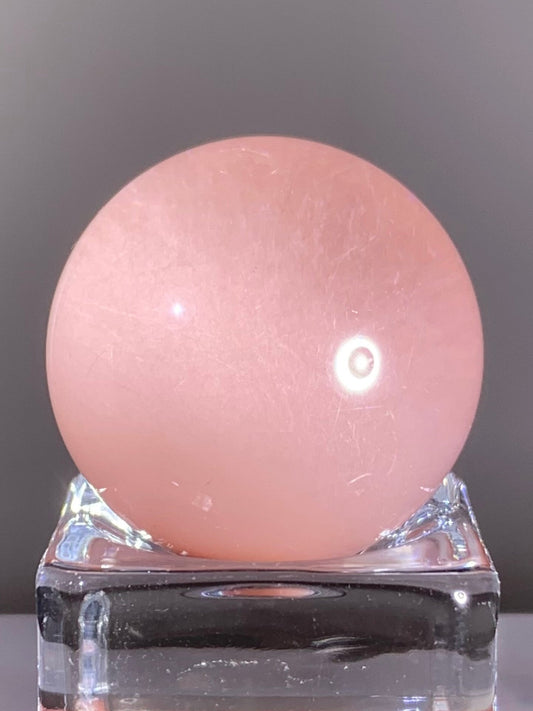 Top-Grade Pink Amphibole Sphere from Brazil – Rare Collector’s Piece