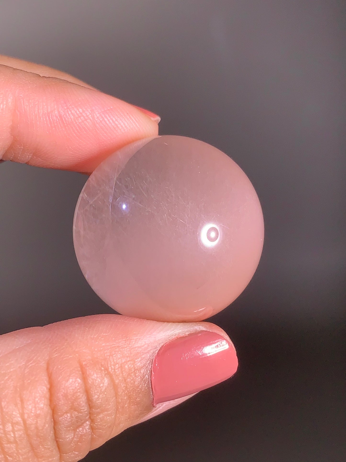 Top-Grade Pink Amphibole Sphere from Brazil – Rare Collector’s Piece